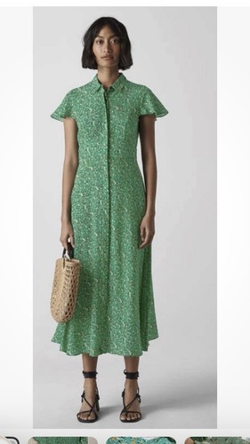 Whistles green floral print - green,