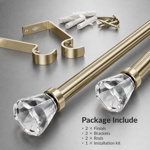 Extendable metal curtain - extendable, pole