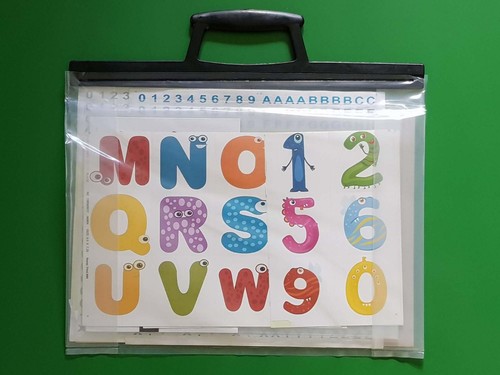 Clear art work carry case - clear,