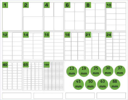 Address labels white sheets - address,