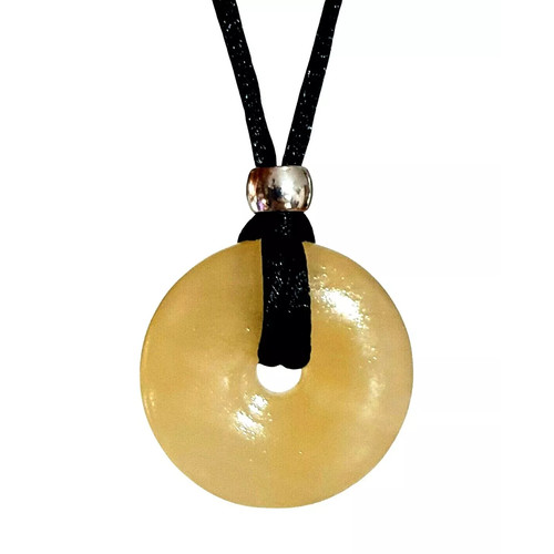 Citrine necklace pendant - citrine,