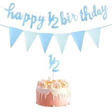 Happy 6 Months Birthday Banner