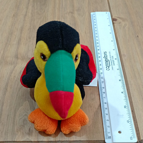 Dandee toucan plush soft toy - soft,