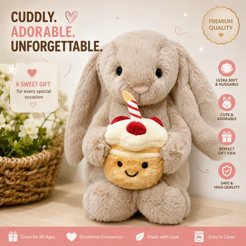 Jellycat bashful beige bunny - beige,