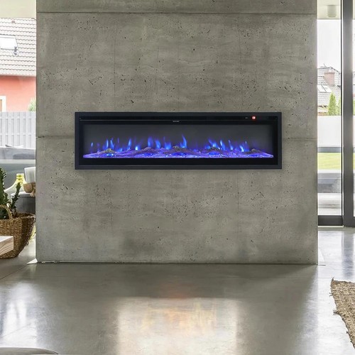 Led fireplace media - media, wall