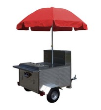 Mobile Hot Dog Cart Trailer