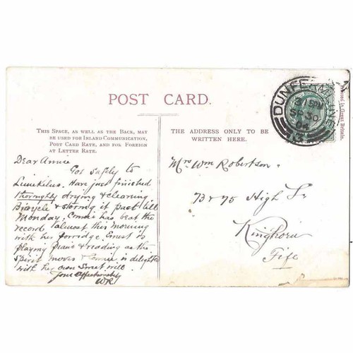Kinghorn fife postcard - kinghorn,