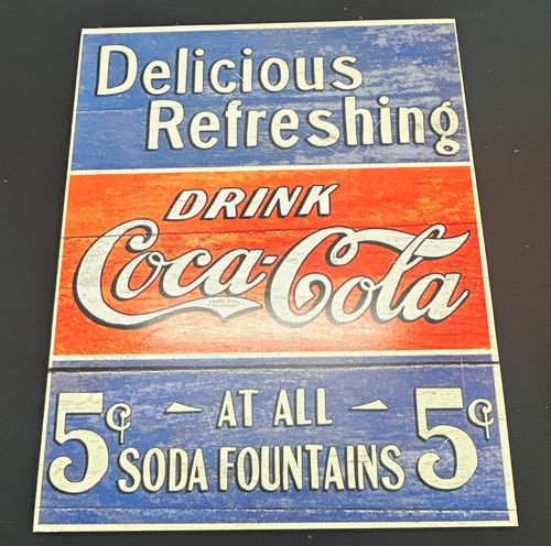 Coca cola reproduction sign - coca-cola,