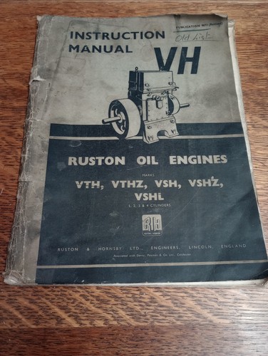 Ruston oil engines instruction - ruston,