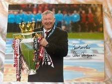 Hand Signed Sir Alex Ferguson