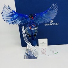Swarovski Crystal Taiwan Blue Magpie Paradise Macaw Bird Figurine 5428653