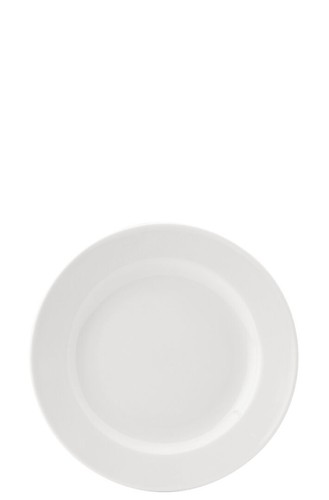 Porcelain round wide rim - porcelain, plate