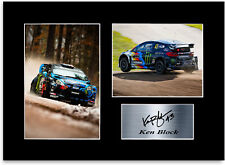 Ken Block World Rally WRC Driver Signed Photo Display Mount A4