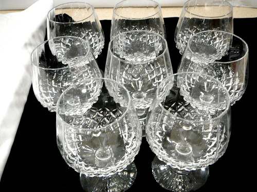 Vtg 1985 set 8 cristal - vtg,