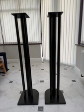 Atacama 100cm Steel HiFi Music Stereo Speaker Stands Pair, Sand Fillable