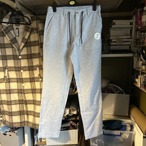 Men linen trousers - men’s, white