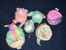 Squishmallow Squishville dragon rabbit Bigfoot 2" Mini accessories Pink Yeti