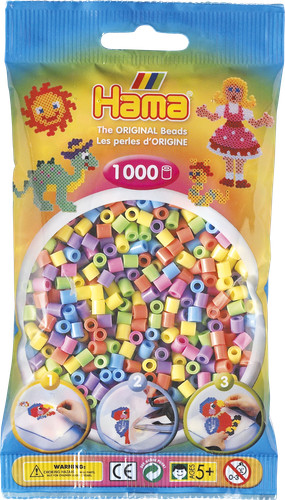 Hama midi bead pastel mix - hama,