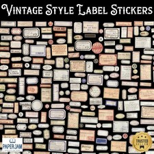 50 Vintage Style Label