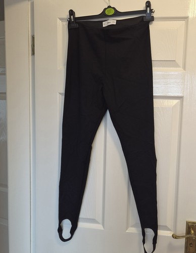 Mango black stirrup leggings - mango,