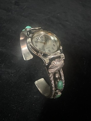 Vtg navajo cuff bracelet watch - vtg,