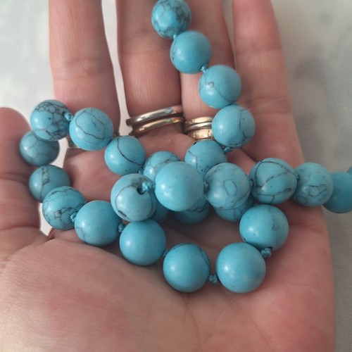 Vintage chinese turquoise bead - vintage,