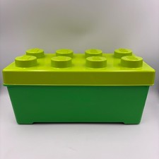 LEGO Green Storage Toy Box 14" Rectangular Classic 8 Brick Empty 2012 NO BRICKS
