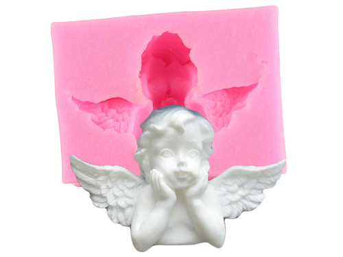 Angel face wings silicone - angel,