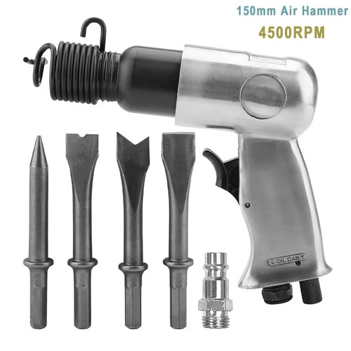 Air hammer chisel set with - hammer,