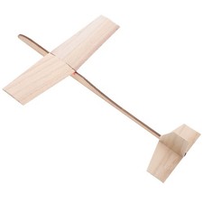 4pcs Wooden Model Airplane Kits Glider Plane Toy Paint Craft Plane Classroom