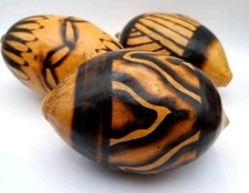 Carved gourd shakers - gourd,