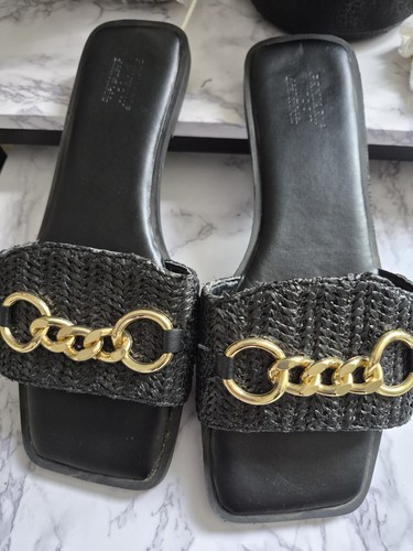 Ladies wide fit gold - wide, buckle