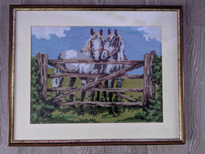 Collection art two horses - two,