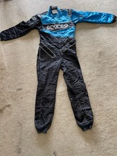 Blue/black genuine Sparco  race suit size 54 kart race suit