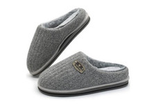 KuaiLu Mens Slippers Orthopedic Memory Foam Slippers Indoor Outdoor UK Size 8.5