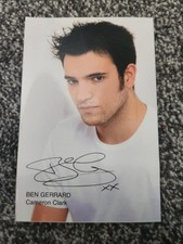 Ben Gerrard - Hollyoaks - Cameron Clark Presigned Double-Sided Cast Card 6x4