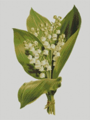 Cross stitch pattern - cross, lili