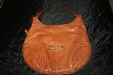AUTHENTIC ALEXANDER McQUEEN, TAN LEATHER, HOBO/TOTE SHOULDER BAG, GOOD CONDITION