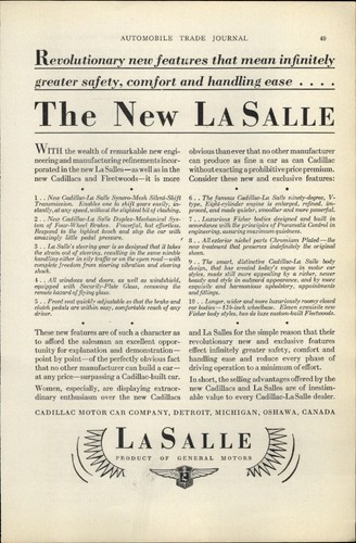 1928 paper car auto lasalle - paper, ad