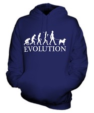 AKITA INU EVOLUTION OF MAN UNISEX HOODIE MENS WOMENS LADIES DOG KEN JAPANESE