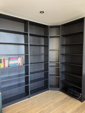 IKEA Black Corner Bookcase /