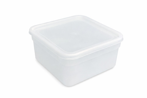Square ice cream tub lid - square,