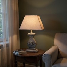 32cm Tall Wooden Washed Table