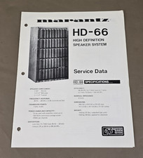 Marantz HD-66 Speaker Service