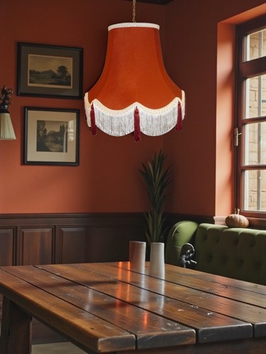 Terracotta table lampshades
