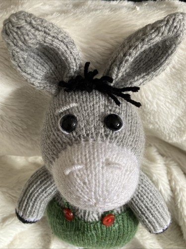 Hand knitted otis the donkey - otis,