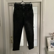 Ladies Black Faded Jeans Size 10 by Sainsbury’s Tu In Very Good Condition Used