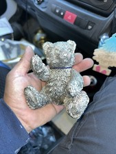 Vintage teddy bear silvered - teddy,
