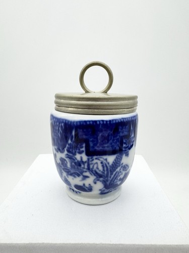 Antique blue white royal - white,