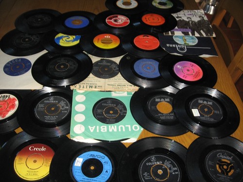 27x mixed vinyl records - mixed, 7"